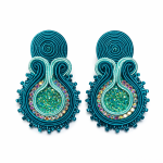 Maxi Aros Soutache Turquesas
